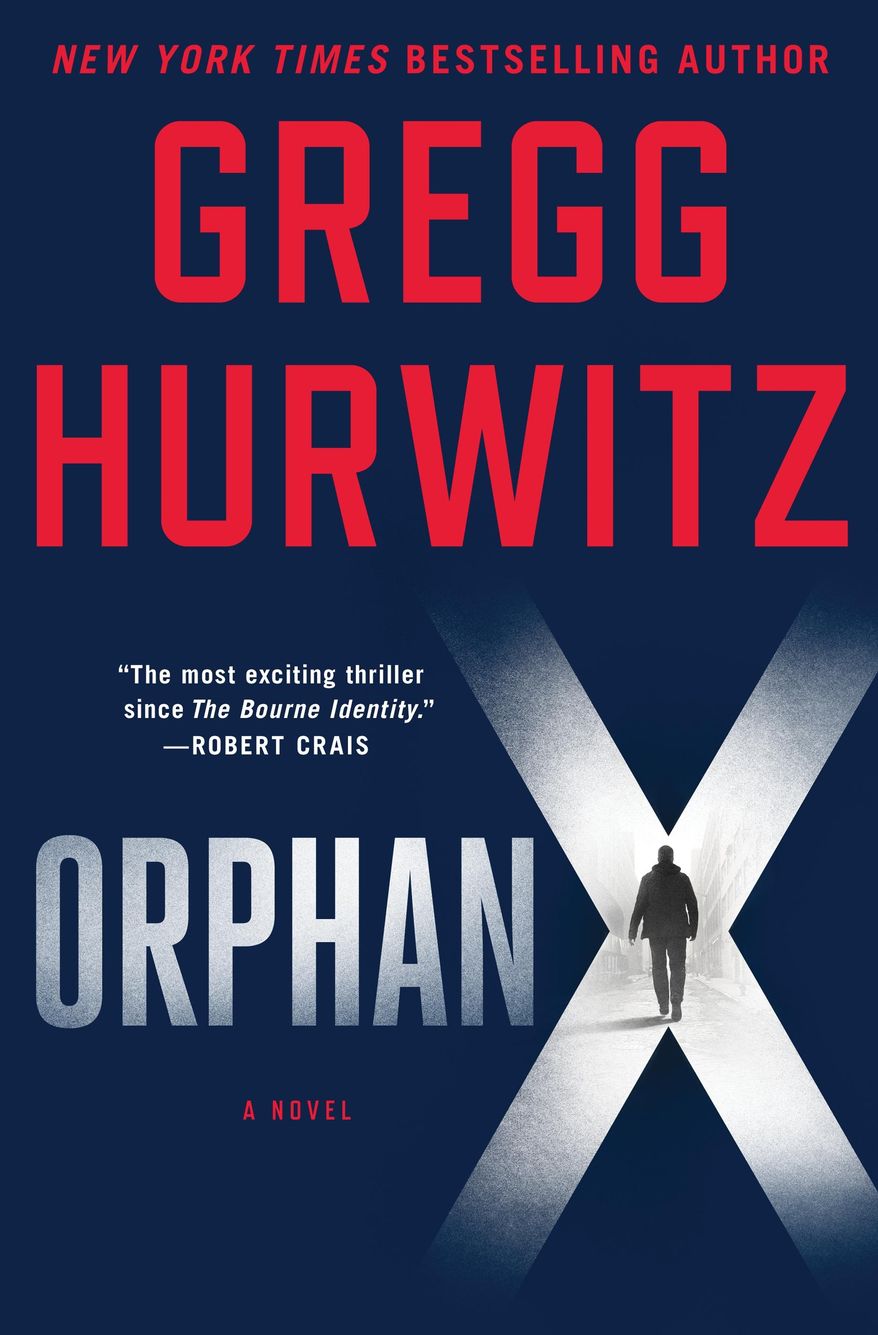 This image released by Minotaur shows "Orphan X" by Gregg Hurwitz. (Minotaur via AP)