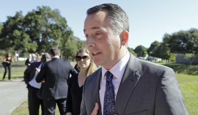In this Oct. 20, 2015, file photo, Rep. David Jolly, R-Fla. speaks to reporters in St. Petersburg, Fla. (AP Photo/Chris O'Meara) ** FILE **