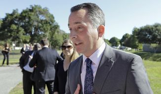 In this Oct. 20, 2015, file photo, Rep. David Jolly, R-Fla. speaks to reporters in St. Petersburg, Fla. (AP Photo/Chris O&#39;Meara) ** FILE **