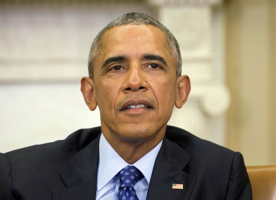 File-This Jan. 4, 2016, file photo sshows President Barack Obama speaking in the Oval Office of the White House in Washington. The Obama administration will announce as early as Thursday, Jan. 21, 2016, its plan to introduce new visa requirements for European travelers who are dual nationals of Iran, Iraq, Sudan or Syria, or who have visited any of these countries in the last five years. (AP Photo/Pablo Martinez Monsivais, File)