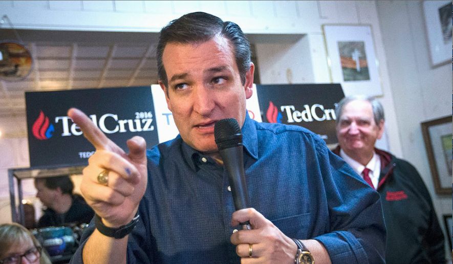 Sen. Ted Cruz has embraced the campaign blitz and will appear at seven rallies on Tuesday alone with Rick Perry, Rep. Steven King and Bob Vander Plaatz. (Associated Press)