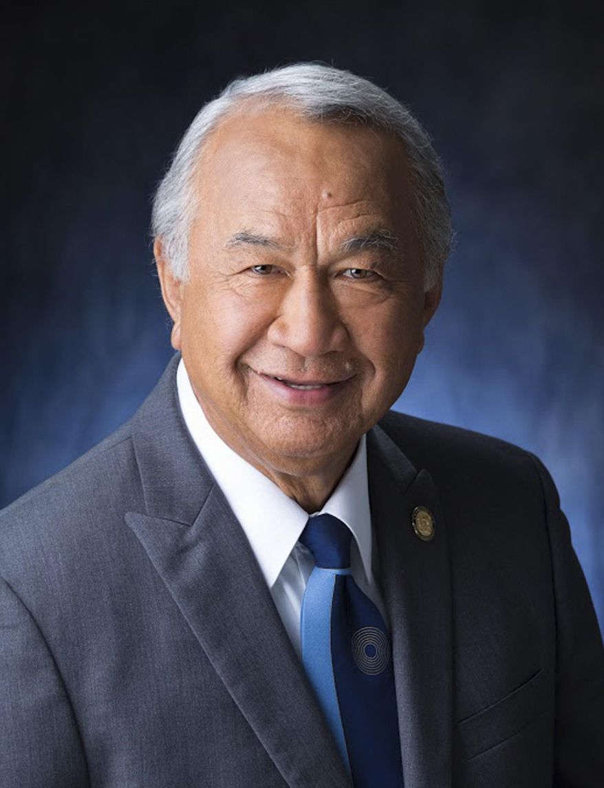 In this undated photo released by the Hawaii State Senate is Hawaii state Sen. Gilbert Kahele, a Democrat from Hilo, who was recalled as a big-hearted gentleman who cared deeply for his district. Kahele died on Tuesday, Jan. 26, 2016. (Hawaii State Senate via AP) MANDATORY CREDIT