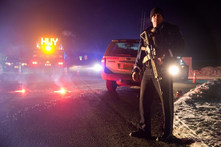 DEADLY CONFRONTATION: Authorities in Oregon say shots were fired Tuesday during the arrest of members of an armed group that has occupied the Malheur National Wildlife Refuge. One of the protest group's leaders, Robert "LaVoy" Finicum, was killed in the incident. (Associated Press)
