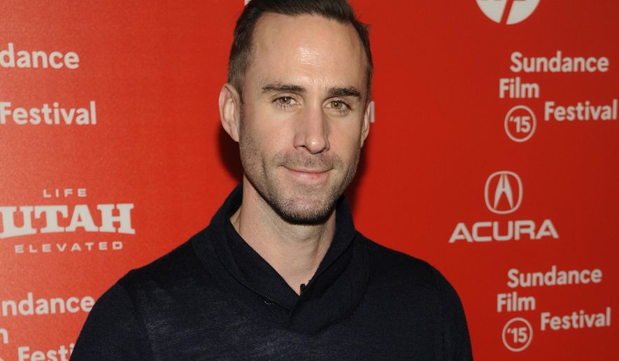 FILE - In this Friday, Jan. 23, 2015 file photo, Joseph Fiennes, a cast member in "Strangerland," poses at the premiere of the film at the Egyptian Theatre during the 2015 Sundance Film Festival, in Park City, Utah. Joseph Fiennes will star as Michael Jackson in a TV drama set to broadcast later this year, it was reported on Wednesday, Jan. 27, 2016. The white British star of “Shakespeare in Love” plays the late King of Pop in “Elizabeth, Michael and Marlon,” alongside Stockard Channing as Elizabeth Taylor and Brian Cox as Marlon Brando. (Photo by Chris Pizzello/Invision/AP, File)