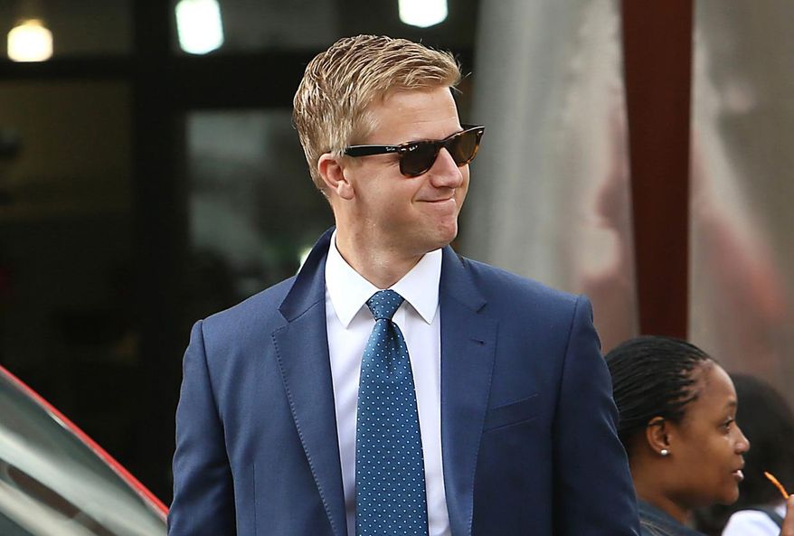 In this photo taken Tuesday, Jan. 26, 2016 South African Idols judge Gareth Cliff, is photographed outside the High Court in Johannesburg. The local television network M-Net dropped Cliff from its judging panel for the reality singing competition after a tweet that some South Africans thought was racist. Cliff, who said his tweet was not racist and was instead a defence of free speech, then won a court case against M-Net and was reinstated on Idols South Africa. (AP Photo)