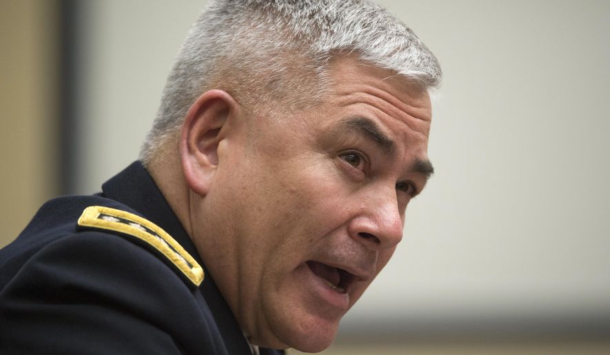Army Gen. John Campbell, commander, Operation Resolute Support U.S. Forces, testifies on Capitol Hill in Washington, Tuesday, Feb. 2, 2016, before the House Armed Services Committee hearing: &quot;Afghanistan in 2016: The Evolving Security Situation and U.S. Policy, Strategy, and Posture.&quot; (AP Photo/Molly Riley)