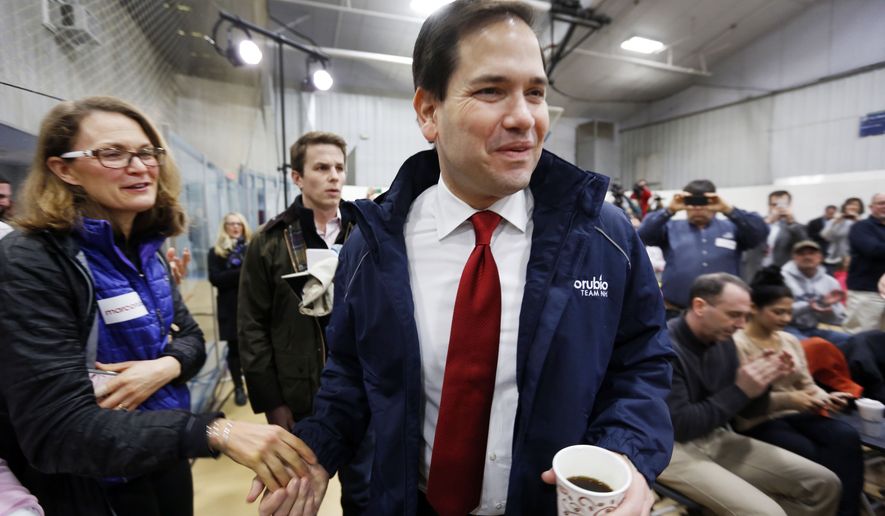 After a strong third-place finish in Iowa, Republican presidential candidate Marco Rubio is getting a second look from voters in New Hampshire before the first-in-the-nation presidential primary on Tuesday. (Associated Press)