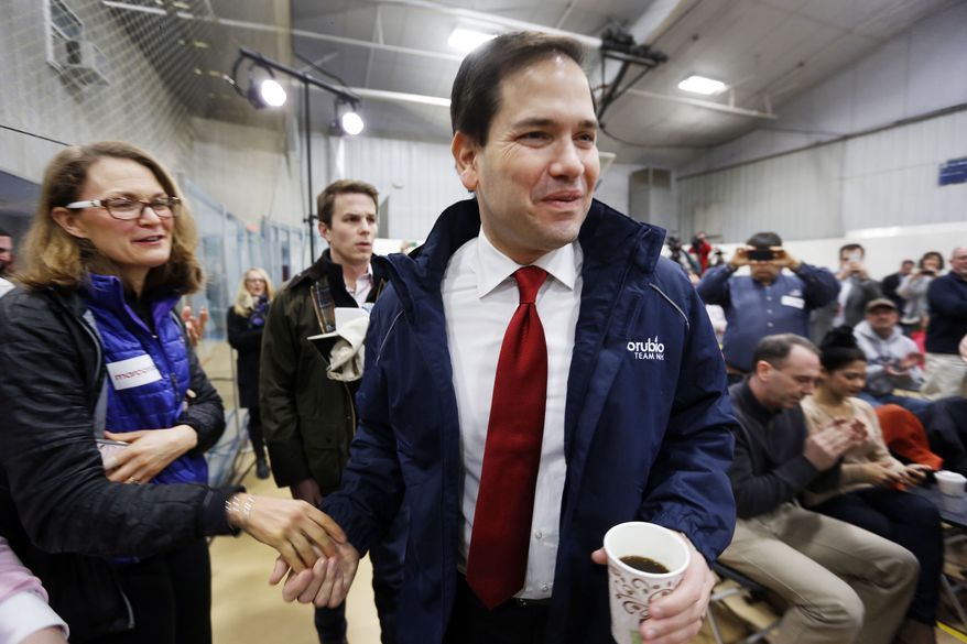 After a strong third-place finish in Iowa, Republican presidential candidate Marco Rubio is getting a second look from voters in New Hampshire before the first-in-the-nation presidential primary on Tuesday. (Associated Press)