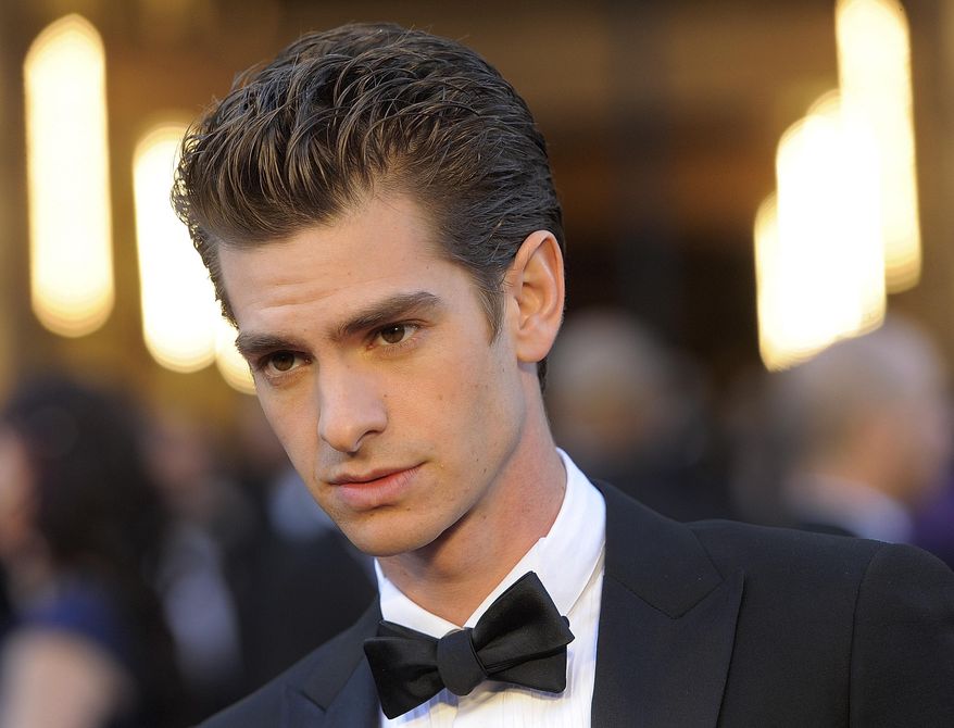 Actor Andrew Garfield arrives before the 83rd Academy Awards in the Hollywood section of Los Angeles, February 27, 2011. (AP Photo/Chris Pizzello) ** FILE**