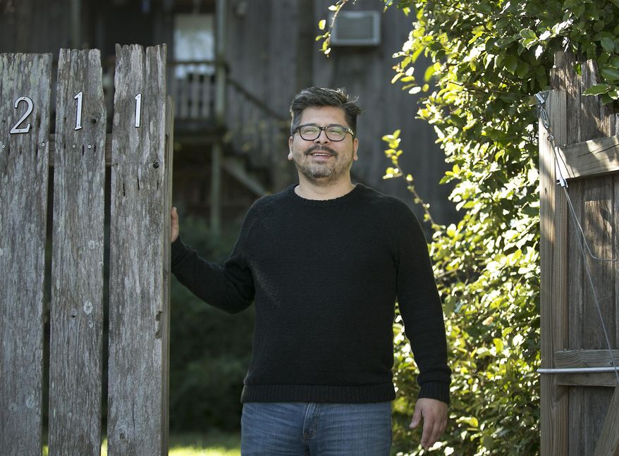 In this Jan. 13, 2016 photo, Robert Reyes appears outside his apartment in north Austin. In the spring of 2015, Reyes, then 37, had a stroke and has been fighting to regain all that he lost. He is among an increasing number of younger adults and adolescents having strokes, a public health problem that experts attribute to unhealthy living, including high blood pressure, obesity and poor diets. (Ralph Barrera/Austin American-Statesman via AP)