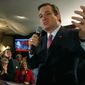 Republican presidential candidate Sen. Ted Cruz, R-Texas, speaks to supporters on primary election night, Tuesday, Feb. 9, 2016, in Hollis, N.H. (AP Photo/Robert F. Bukaty)