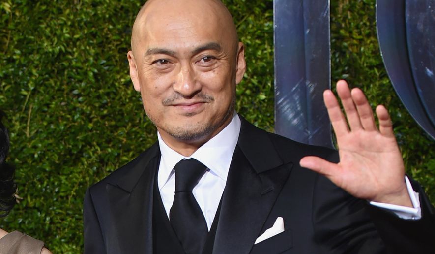 FILE - In this June 7, 2015 file photo, Ken Watanabe arrives at the 69th annual Tony Awards at Radio City Music Hall in New York. A publicist for Watanabe says the Tony Award- and Oscar-nominated actor has been forced to delay his return to Broadway’s “The King and I” while he battles stomach cancer. The actor has undergone endoscopic surgery and is recuperating at a hospital in Japan. (Photo by Evan Agostini/Invision/AP, File)