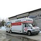 In this photo taken on Thursday, Feb. 11, 2016, a Uhaul is parked outside Midwest Academy in Keokuk, Iowa. Federal, state and county law enforcement officials have returned to the southeast Iowa boarding school for troubled teens following abuse allegations. The Keokuk Daily Gate reports officials with the FBI and the Iowa Division of Criminal Investigation returned to Midwest Academy on Thursday to execute a search warrant for records following an initial search of the academy on Jan. 28 and 29. (Cindy Iutzi/Daily Gate City via AP) MANDATORY CREDIT