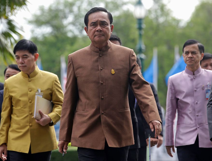 Thai Prime Minister Prayuth Chan-ocha, the former general who took power in a military coup nearly two years ago and shows no signs of preparing to step aside. He will meet with President Obama at a summit of Southeast Asian leaders this week. (Associated Press)
