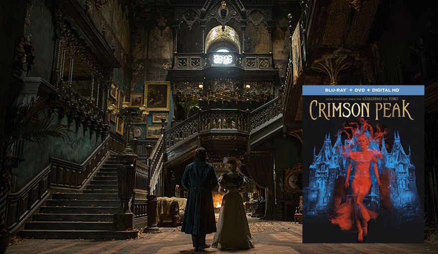 Guillermo del Toro&#39;s haunting gothic romance co-starring Allerdale Hall arrives on Blu-ray in &quot;Crimson Peak,&quot; now available from Universal Studios Home Entertainment.