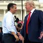 Sen. Ted Cruz and Donald Trump bear the largest age difference of any Republican presidential hopefuls in over 150 years. (Associated Press)