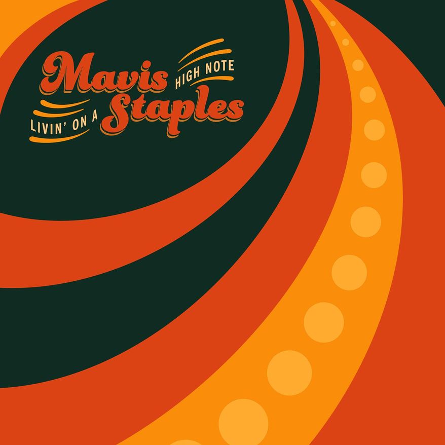 This CD cover image released by Anti- shows "Livin' On A High Note," by Mavis Staples. (Anti- via AP)