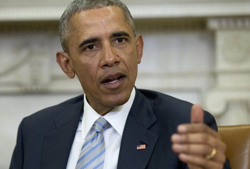 FILE - In this Feb. 17, 2016 file photo, President Barack Obama speaks in the Oval Office of the White House in Washington. The president will meet with civil rights leaders Thursday, Feb. 18, 2016, to discuss issues such as criminal justice and building trust between law enforcement and the communities they serve. (AP Photo/Carolyn Kaster, File)