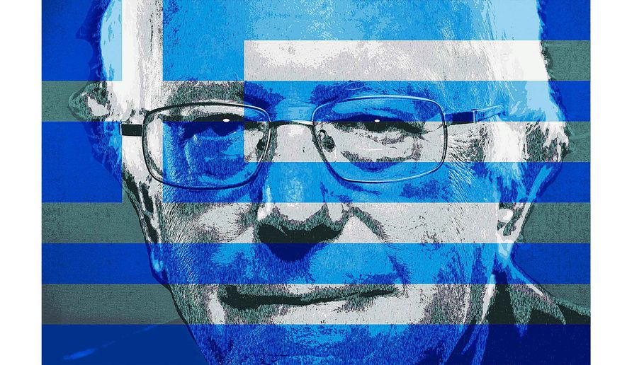 Bernie the Greek Illustration by Greg Groesch/The Washington Times