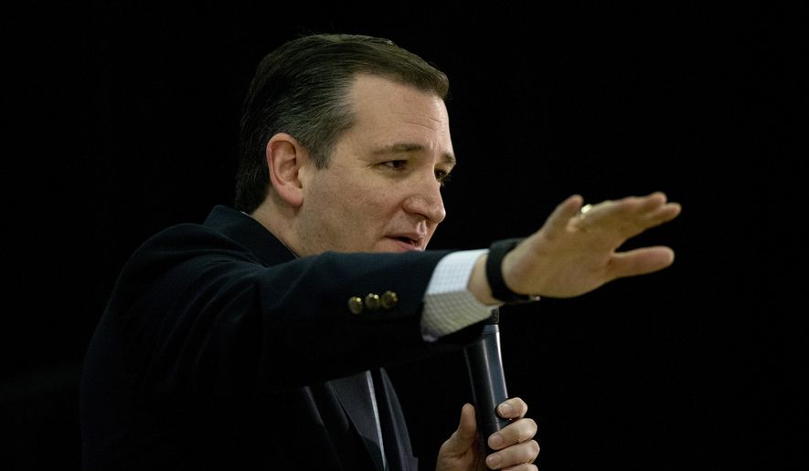 Sen. Ted Cruz of Texas noticeably toughened his stance on immigration Monday night. (Associated Press)
