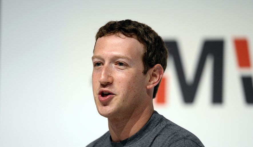 Facebook CEO Mark Zuckerberg speaks during a conference at the Mobile World Congress, the world&#39;s largest mobile phone trade show in Barcelona, Spain, in this March 2, 2015, file photo. (AP Photo/Manu Fernandez, File)
