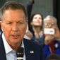 Republican presidential candidate, Ohio Gov. John Kasich speaks at a town hall meeting at Kennesaw State University in Kennesaw, Ga., Tuesday, Feb. 23, 2016. (AP Photo/Alex Sanz)