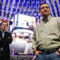 Sen. Ted Cruz, R-Texas, left, accompanied by his communications director, Rick Tyler, right, arrives for a walk-through for his Monday morning speech where he will launch his campaign for president of the United States at Liberty University on Sunday, March 22, 2015 in Lynchburg, Va. Cruz will be the first major candidate in the 2016 race for president. (AP Photo/Andrew Harnik)