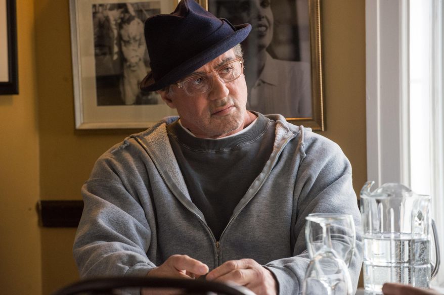This photo provided by Warner Bros. Pictures shows Sylvester Stallone as Rocky Balboa in "Creed." Stallone was nominated for an Oscar award for best supporting actor for his role in the film. The 88th Academy Awards will be held on Sunday, Feb. 28 (Barry Wetcher/Warner Bros. Pictures via AP) **FILE**