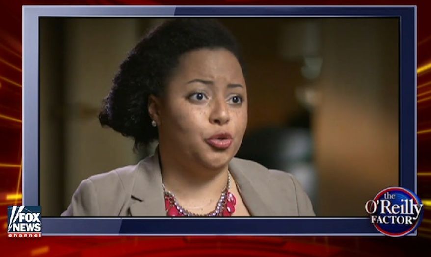 Marissa J. Johnson, co-founder of Black Lives Matter Seattle, explained on Fox News recently why she and fellow activists believe the phrase "all lives matter" is a racial slur.
"'All lives matter is a new racial slur," Marissa J. Johnson, co-founder of Black Lives Matter Seattle, said on Bret Baier's "Voter Revolt" special. "White Americans have created the conditions that require a phrase like 'Black Lives Matter.'"