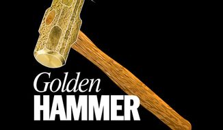 The most egregious examples of government waste, fraud or abuse from TWT staff. (Golden Hammer cropped logo)