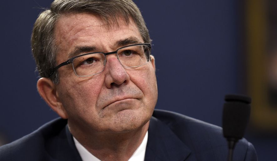 &quot;We&#39;re trying to both physically and virtually isolate ISIL, limit their ability to conduct command and control, limit their ability to communicate with each other, limit their ability to conduct operations locally and tactically,&quot; said Defense Secretary Ashton Carter, using an acronym for the Islamic State. (Associated Press)