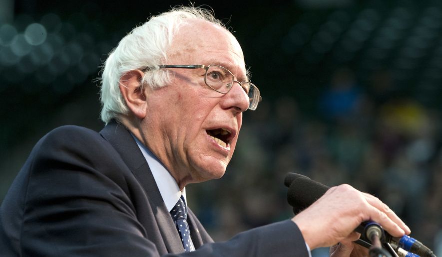 Democratic presidential candidate Sen. Bernie Sanders, I-Vt., speaks during a campaign rally at Colorado State University in Fort Collins, Colo., Sunday, Feb. 28, 2016. (AP Photo/Jacquelyn Martin)