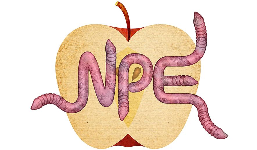 NPE Harmful to Education System Illustration by Greg Groesch/The Washington Times