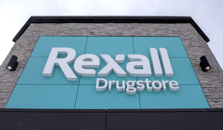 A Rexall drugstore is shown in Ottawa, Ontario, on Wednesday, March 2, 2016. Prescription drug distributor McKesson Corp. is buying Canadian drugstore operator Rexall Health from Katz Group in a deal that will strengthen McKesson’s Canadian pharmaceutical supply chain. The acquisition is expected to close late in 2016. (Justin Tang/The Canadian Press via AP) MANDATORY CREDIT