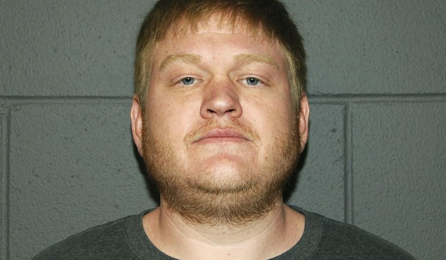 This booking photo released Wednesday, March 2, 2016 by the Nottingham, N.H., Police Department shows New Hampshire state Rep. Kyle Tasker, arrested on charges of trying to lure a 14-year-old girl into a sexual encounter. He was arraigned in Candia on three drug charges and one count of using a computer to lure a child, all felonies. His bail was set at $250,000. House Speaker Shawn Jasper removed Tasker from the House Children and Family Law Committee and suggested that he resign.  (Nottingham Police Department via AP)