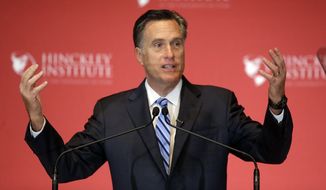Former Republican presidential candidate Mitt Romney has been critical of front-runner Donald Trump on Twitter in recent weeks and has yet to endorse any of the candidates. (AP Photo/Rick Bowmer)
