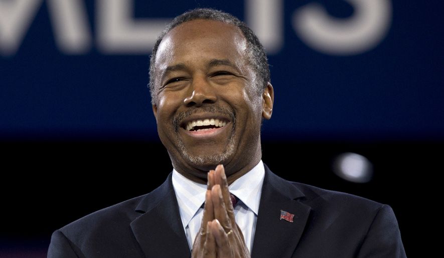 Republican presidential candidate Ben Carson speaks during the Conservative Political Action Conference (CPAC), Friday, March 4, 2016, in National Harbor, Md. (AP Photo/Carolyn Kaster) ** FILE **