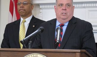 Republican Gov. Larry Hogan said, &quot;Unfortunately, it would appear that some members of the General Assembly are choosing to ignore fiscal responsibility altogether.&quot; (Associated Press)