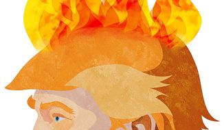 Donald Trump&#x27;s Wildfire Illustration by Greg Groesch/The Washington Times