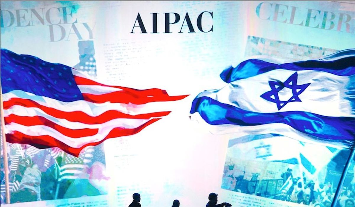 NextImg:Anti-Israel protesters light smoke bombs, spill red paint at AIPAC leader’s home