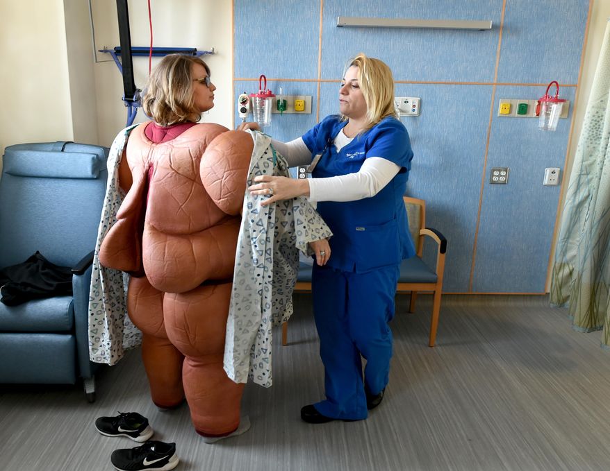 A study found that 65 percent of health care providers said they don't address weight management with their patients for fear of embarrassing them, but only 15 percent of patients said they are embarrassed to talk about weight management. (Associated Press/File) **FILE**