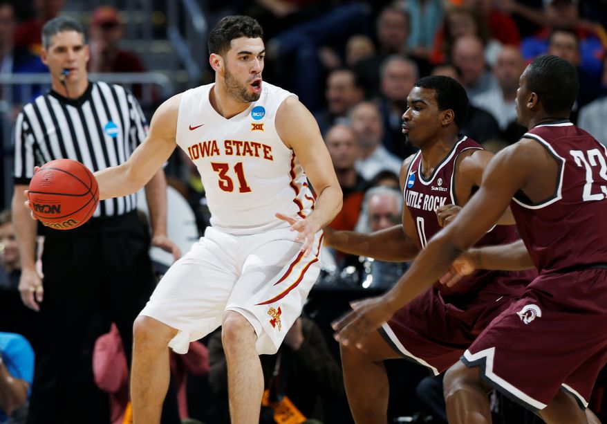 Iowa State forward Georges Niang scored 28 points in NCAA tournament victories over Iona and Arkansas-Little Rock, presenting Virginia with a defensive challenge in Friday&#39;s Midwest Regional Sweet 16 game. Niang is a 54.6 percent shooter. (Associated Press)