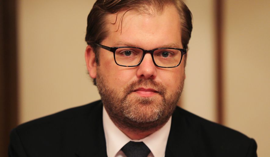 Chris Backemeyer, the Principal Deputy Coordinator for Sanctions Policy at the U.S. Department of State, talks with the journalists about Iran's sanctions in Dubai, United Arab Emirates, Wednesday, March 23, 2016. Two months after the implementation of last year’s landmark nuclear agreement, the U.S. diplomat is on an unlikely mission _ promoting Iran to firms that want to tap into its massive market but fear other sanctions, or that the next American president could scrap the deal. (AP Photo/Kamran Jebreili)