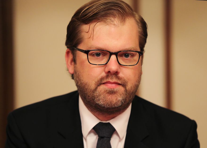 Chris Backemeyer, the Principal Deputy Coordinator for Sanctions Policy at the U.S. Department of State, talks with the journalists about Iran's sanctions in Dubai, United Arab Emirates, Wednesday, March 23, 2016. Two months after the implementation of last year’s landmark nuclear agreement, the U.S. diplomat is on an unlikely mission _ promoting Iran to firms that want to tap into its massive market but fear other sanctions, or that the next American president could scrap the deal. (AP Photo/Kamran Jebreili)