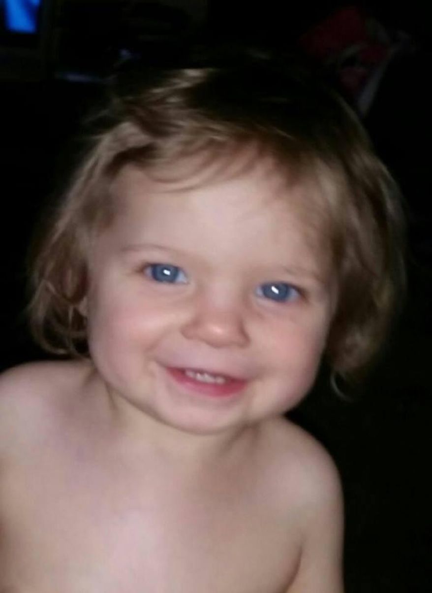 This undated photo provided by the Ammerman family shows Shaylyn Ammerman, who was reported missing from her crib by her grandmother Wednesday, March 23, 2016. (Courtesy of the Ammerman Family/The Herald-Times via AP) MANDATORY CREDIT