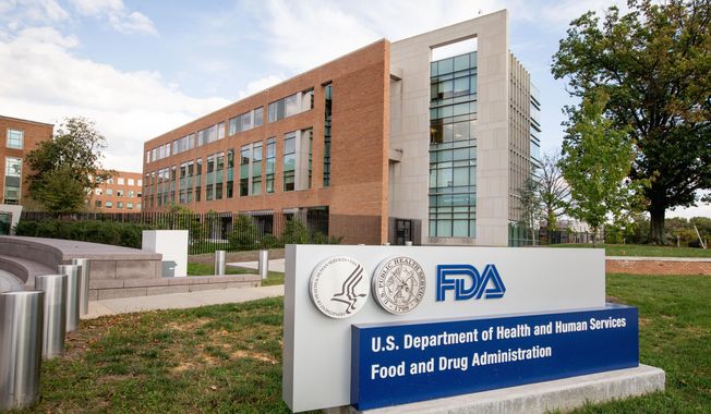 This Oct. 14, 2015, file photo, shows the Food &amp;amp; Drug Administration campus in Silver Spring, Md.  (AP Photo/Andrew Harnik, File) **FILE**