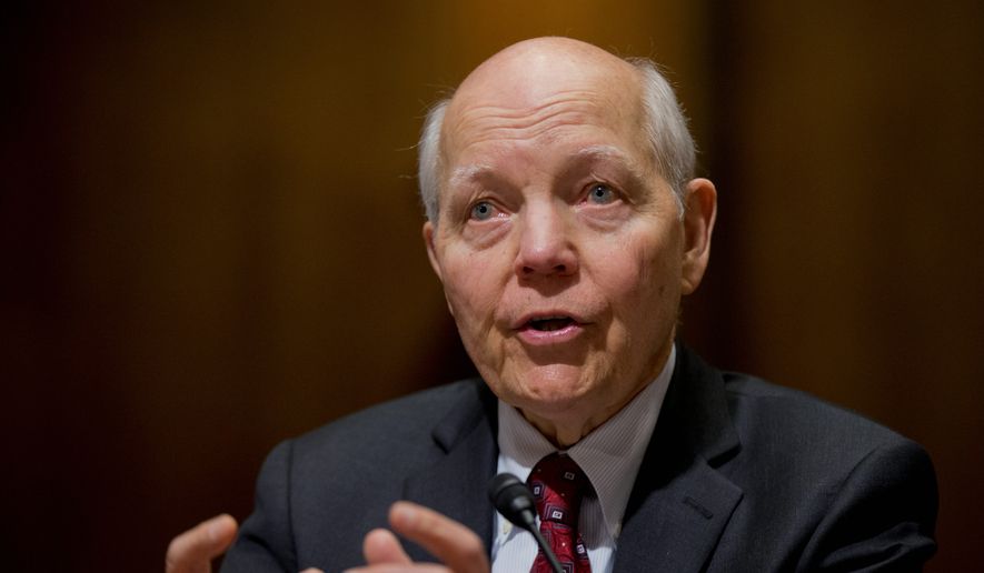 Internal Revenue Service Commissioner John Koskinen insisted that his agency was secure even after a Government Accountability Office report pointed out holes in the IRS&#x27; cybersecurity. (Associated Press)