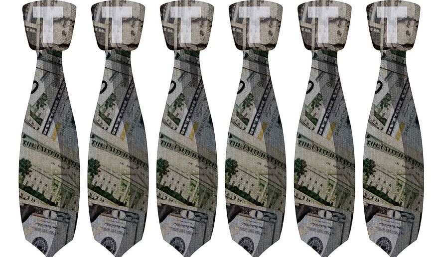 Expensive Trump Ties Illustration by Greg Groesch/The Washington Times