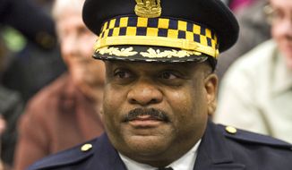 In this March 30, 2012 photo, Chicago Police Department&#39;s Eddie Johnson is seen in Chicago. Chicago Mayor Rahm Emanuel&#39;s office said in a statement late Sunday, March 27, 2016, that Emanuel is set to introduce Johnson, the force&#39;s current chief of patrol, as the department&#39;s new interim superintendent on Monday. (Rich Hein/Chicago Sun-Times via AP)