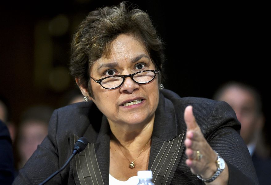 Immigration and Customs Enforcement Director Sarah Saldana said "ICE will work tirelessly to ensure justice is done" in Eswin Mejia's capture and arrest. (Associated Press)